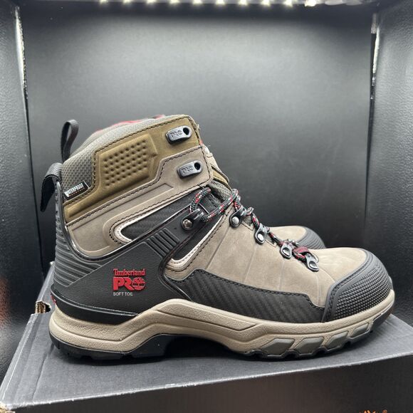 Timberland Pro Men’s Size 8 M HYPERCHARGE Soft Toe TB0A24PX-214 Waterproof Boots - Picture 4 of 11
